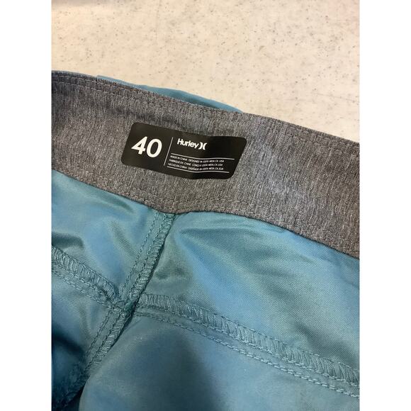 Hurley Men's 40 Noise Aqua One & Only 2.0 Boardshorts 21" Swim Beach Surf L9-26 - Picture 7 of 9